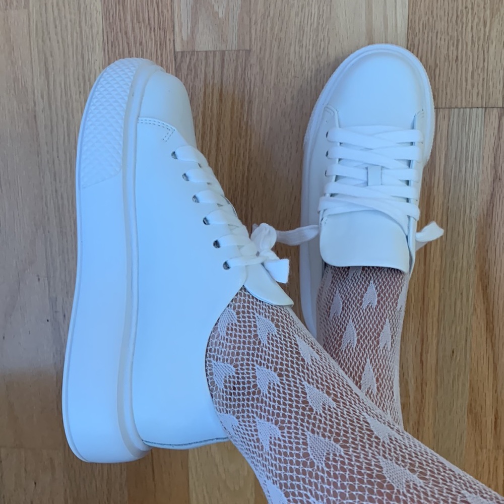 📍FIRM📍NIB Leather Platform Sneaker Jeffrey Campbell 'Entourage'